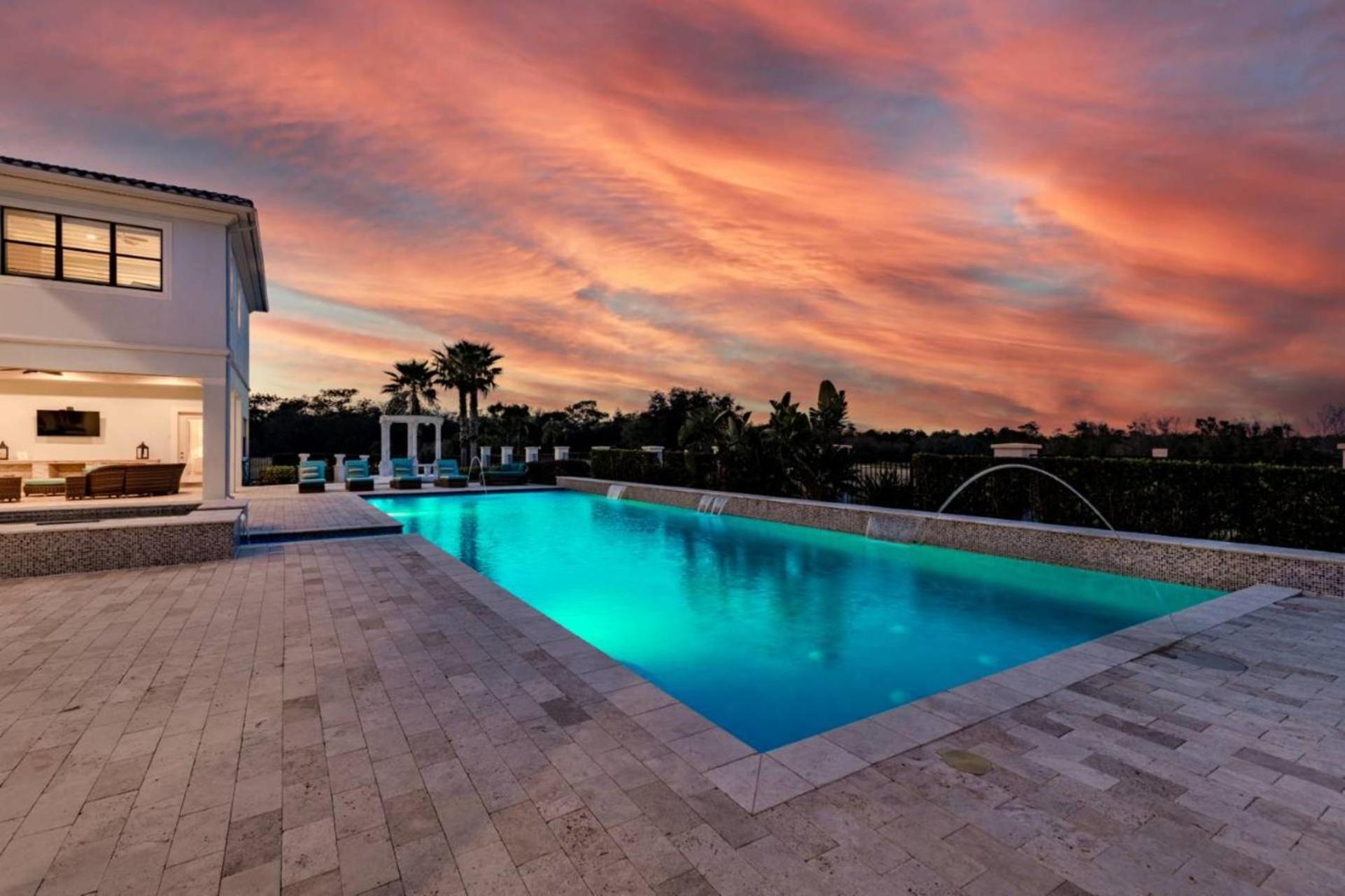 Beautiful 5 Star Mansion With Private Pool On The Prestigious Reunion Resort Orlando Mansion 6280 Kissimmee Luaran gambar