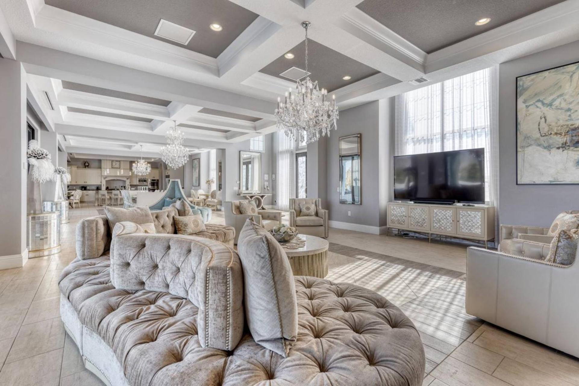 Beautiful 5 Star Mansion With Private Pool On The Prestigious Reunion Resort Orlando Mansion 6280 Kissimmee Luaran gambar