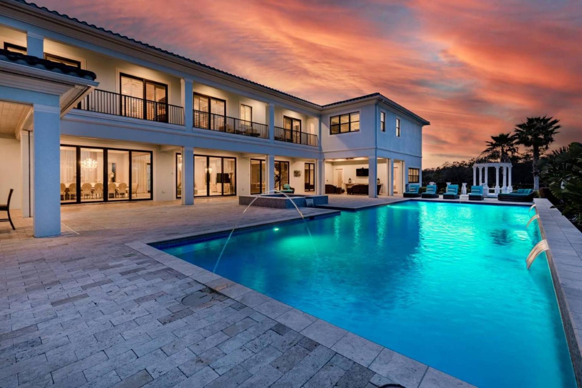 Beautiful 5 Star Mansion With Private Pool On The Prestigious Reunion Resort Orlando Mansion 6280 Kissimmee Luaran gambar